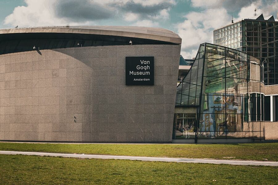Van Gogh Museum on Museumplein near Moco