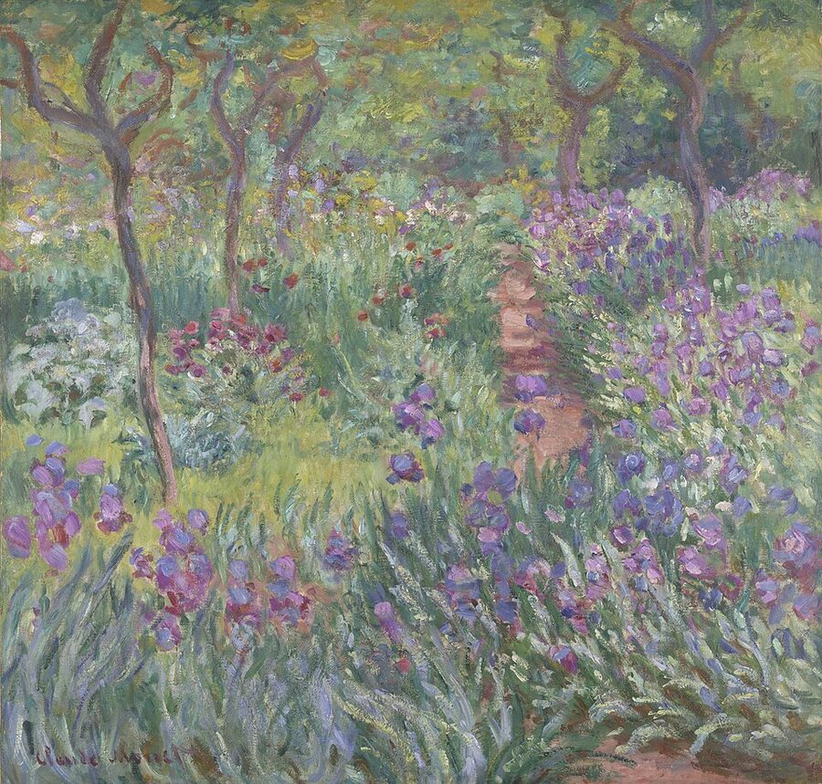 The Artist's Garden at Giverny by Claude Monet, 1900