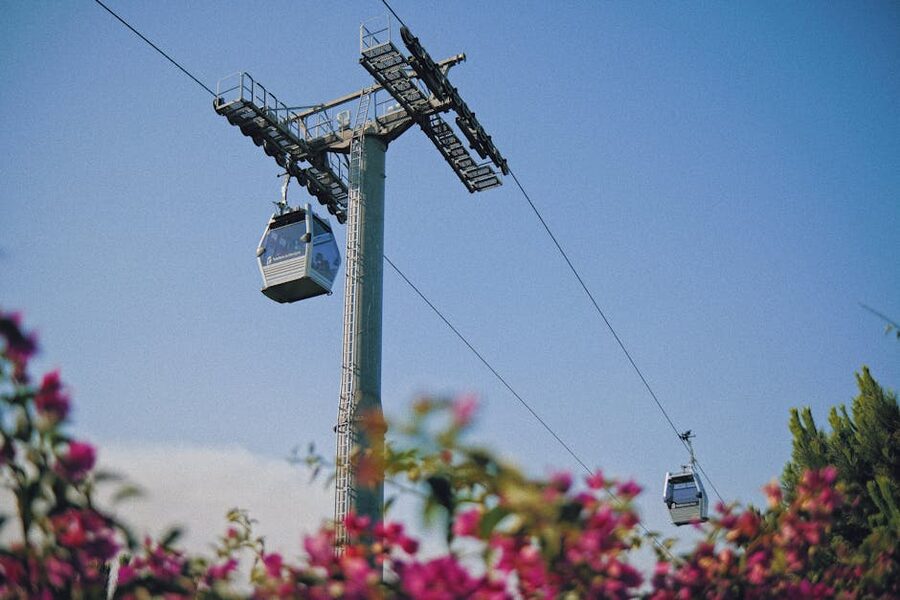 Up Montjuïc by Cable Car