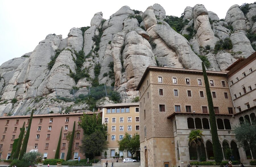 Religious icons and statuary at Montserrat monastery