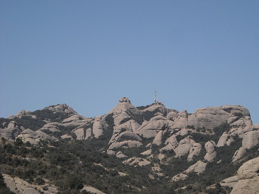 View from Sant Jeroni the highest point on Montserrat