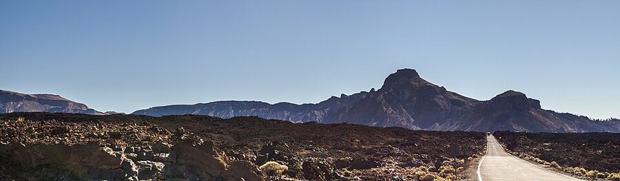 View of Mount Teide from the Mirador Narices del Teide on the west flank