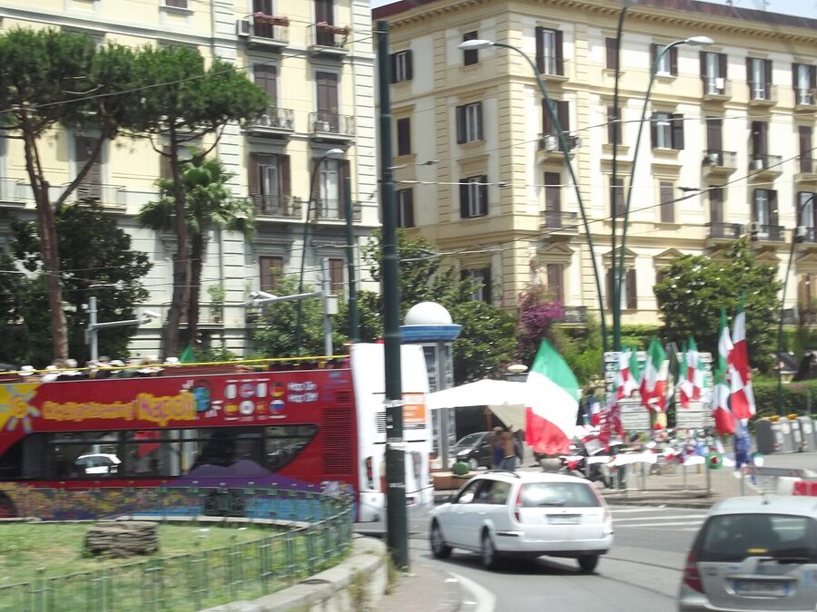 Piazza Sannazzaro Naples Mergellina hop-on stop