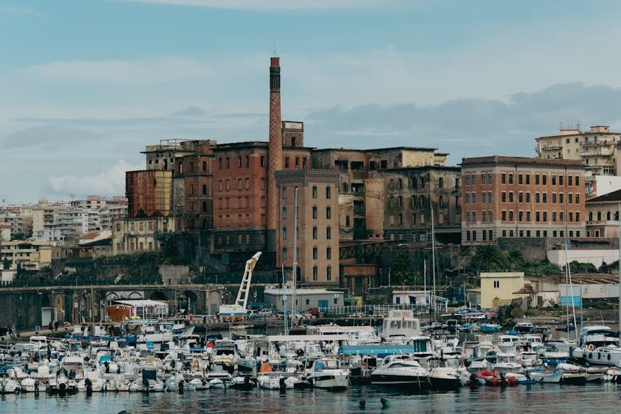 Naples port and harbour