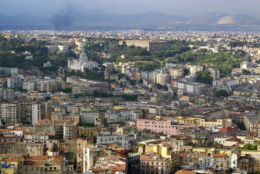 View over Naples toward the Spanish Quarters from Capodimonte