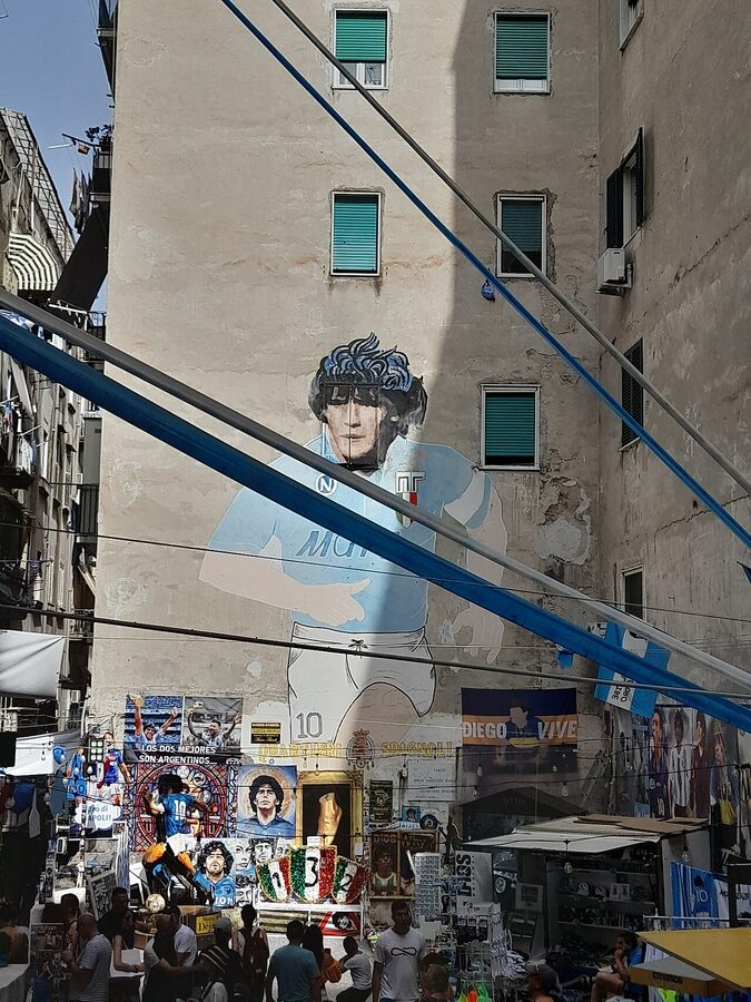 Street-corner shrine in the Quartieri Spagnoli Naples