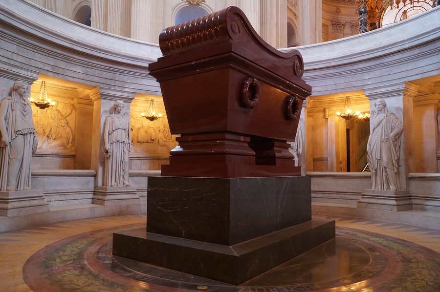 Napoleon sarcophagus inside the Dôme des Invalides