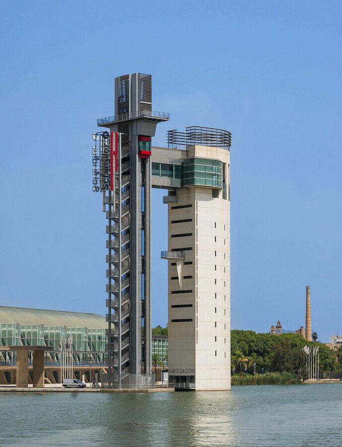 Pavilion of Navigation tower on the Guadalquivir, Seville