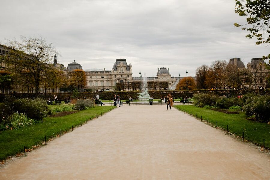 Tuileries Garden in autumn near the Orangerie