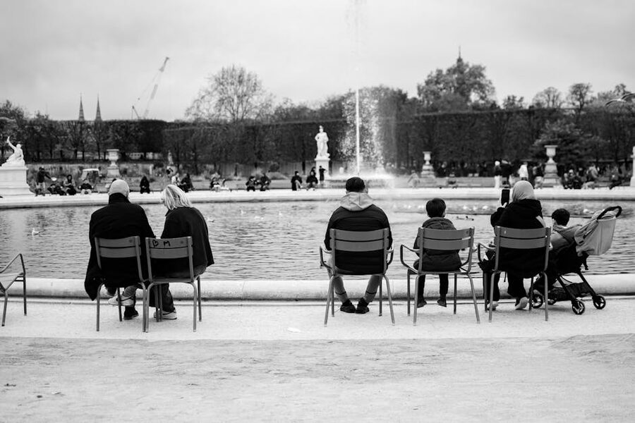Quiet afternoon in the Tuileries Garden near the Orangerie