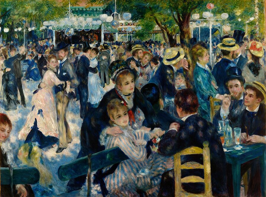 Bal du moulin de la Galette by Renoir 1876