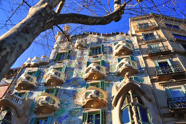 Casa Batlló on Passeig de Gràcia in Barcelona