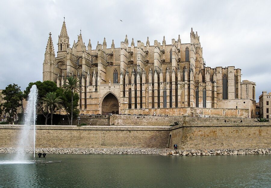 Palma Cathedral flying buttresses south side