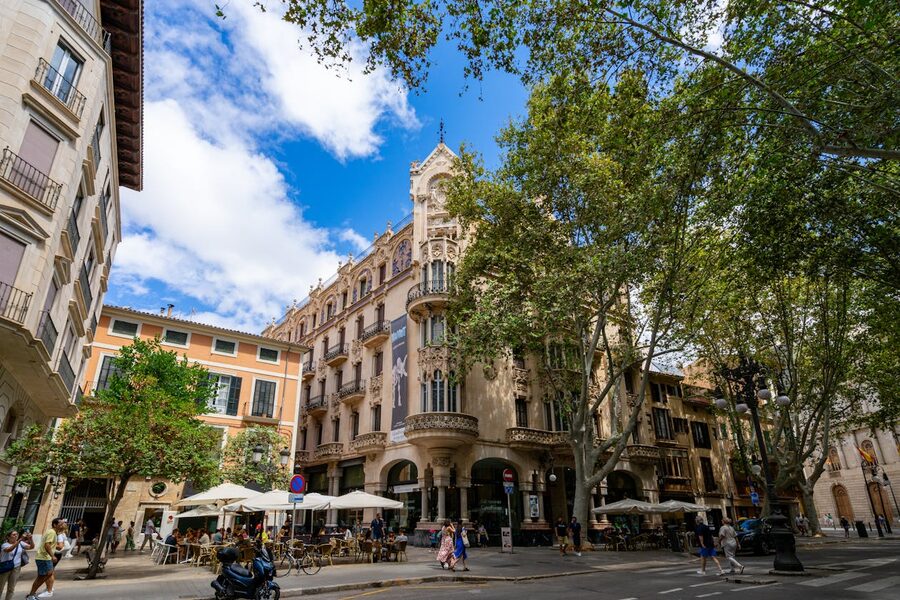 Art Nouveau Fundació la Caixa building in Palma