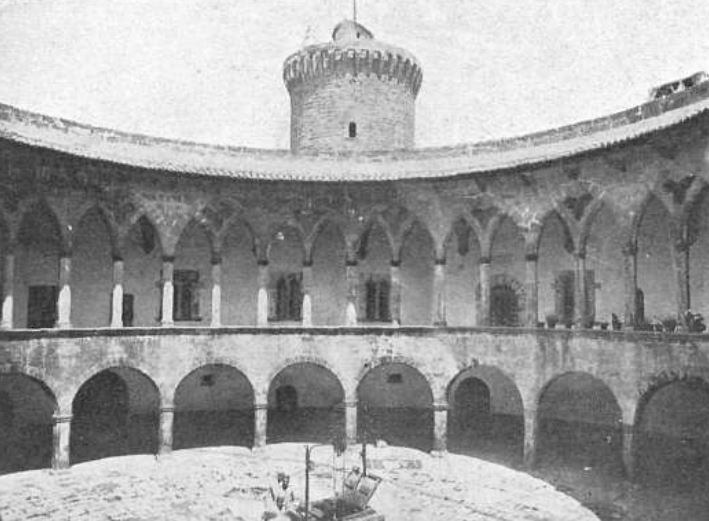 Bellver Castle photographed in 1908