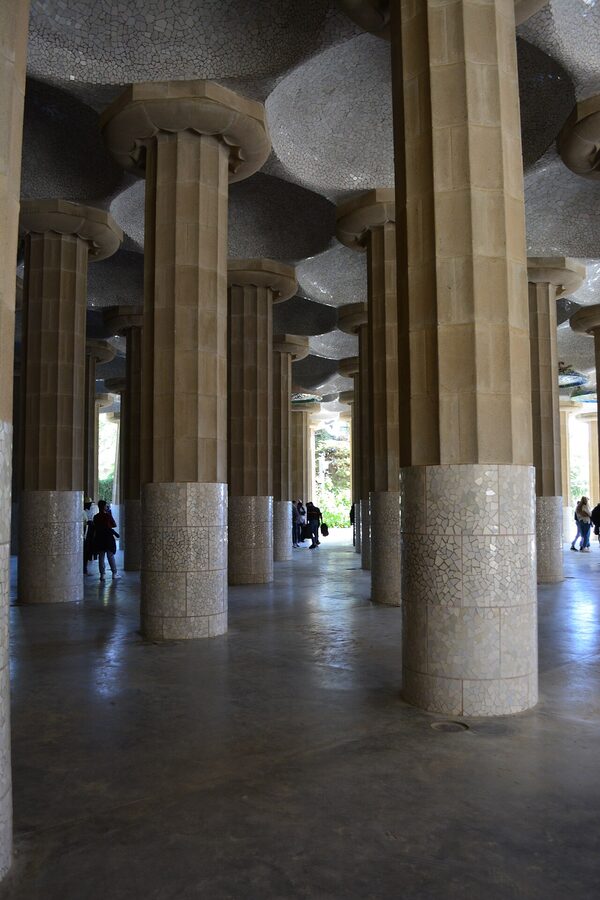 Park Guell Hypostyle Hall with doric columns
