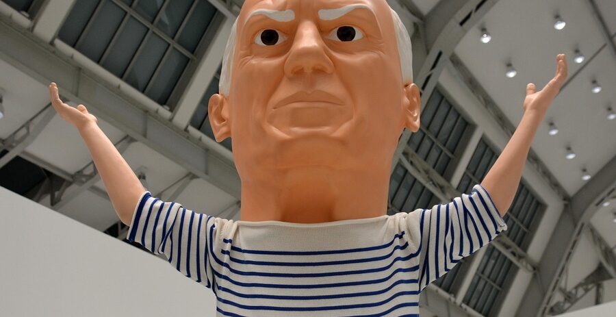 Picasso museum sculpture and modern artwork on display