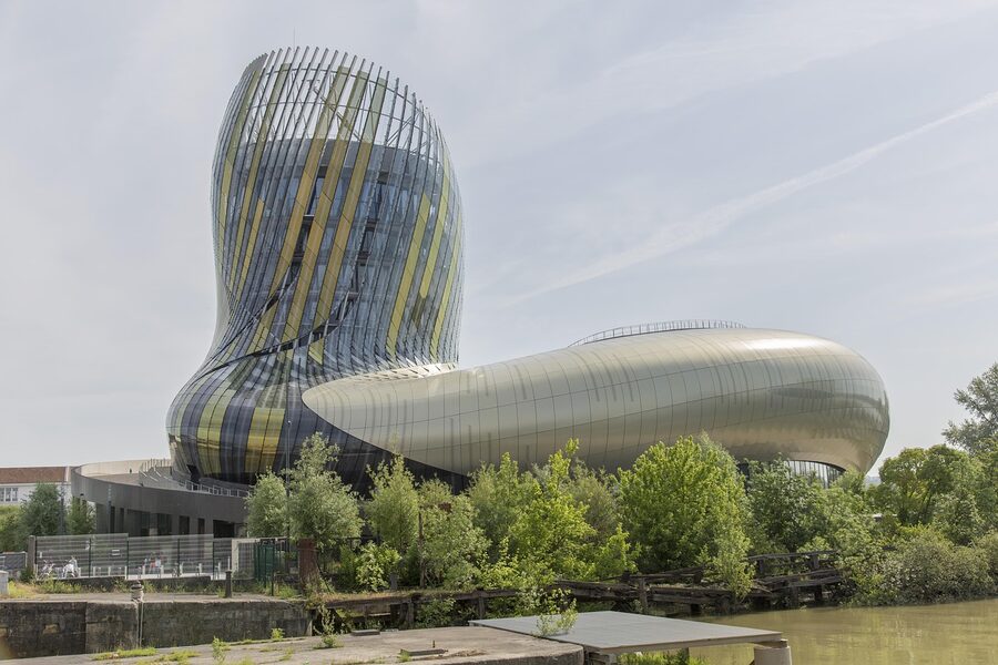 Cite du Vin wine museum building Bordeaux