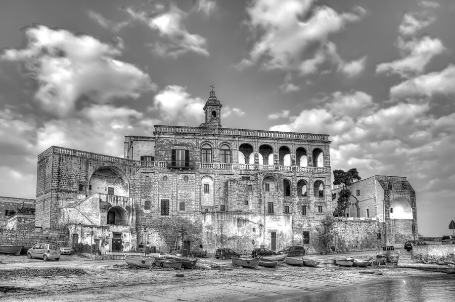 Abbey of San Vito Polignano harbour
