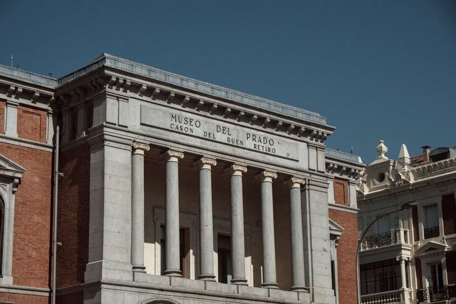 Cason del Buen Retiro neoclassical facade Prado annex Madrid