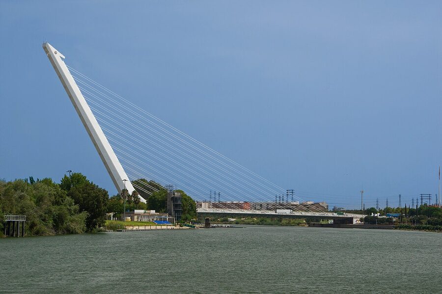Puente del Alamillo bridge over the Guadalquivir, Seville