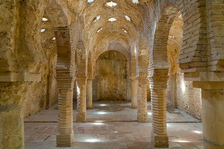 Banos Arabes Arab baths in Ronda Spain