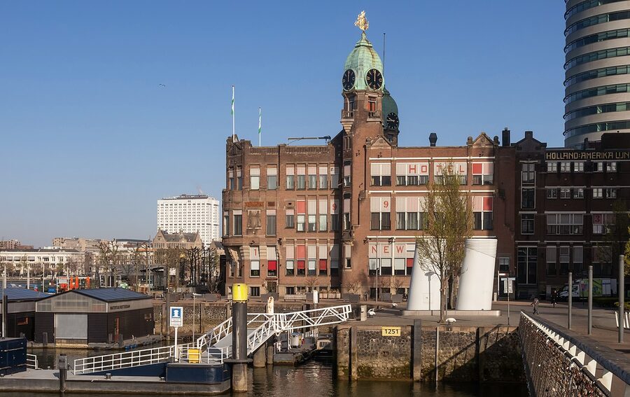 The former Holland-Amerika Lijn headquarters now Hotel New York on the Wilhelminakade