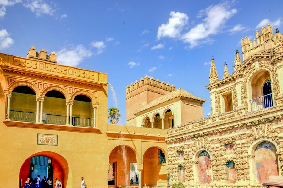 Royal Alcazar of Seville facade exterior