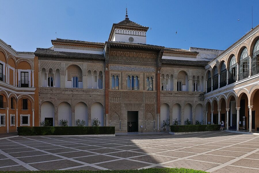 Palacio del Rey don Pedro facade Alcazar Sevilla