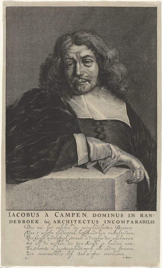 Portrait of Jacob van Campen, architect of the Royal Palace Amsterdam