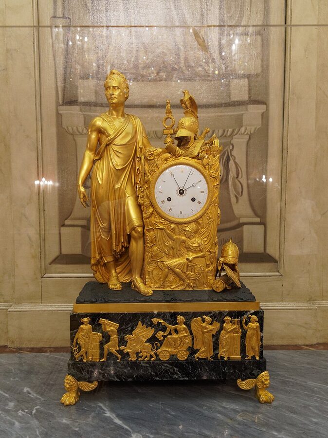 Napoleon Bonaparte clock at the Royal Palace Amsterdam