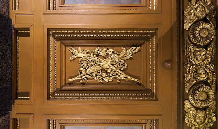 Orphans Chamber ceiling at the Royal Palace Amsterdam