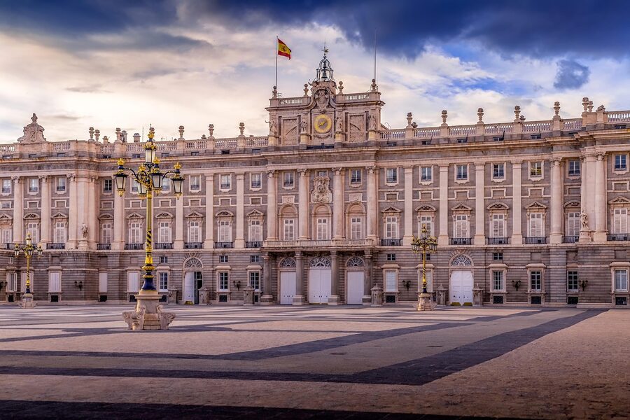 Royal Palace Madrid landmark facade