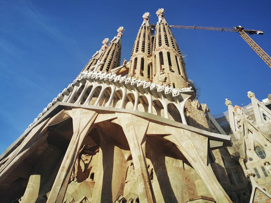 Sagrada Familia Passion facade close-up
