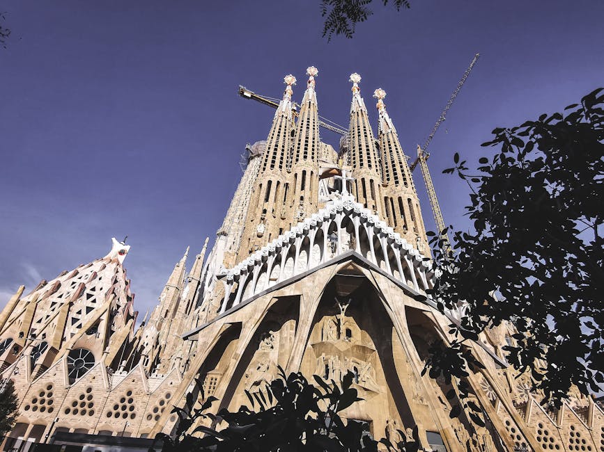 Sagrada Familia spires Barcelona Gaudi basilica