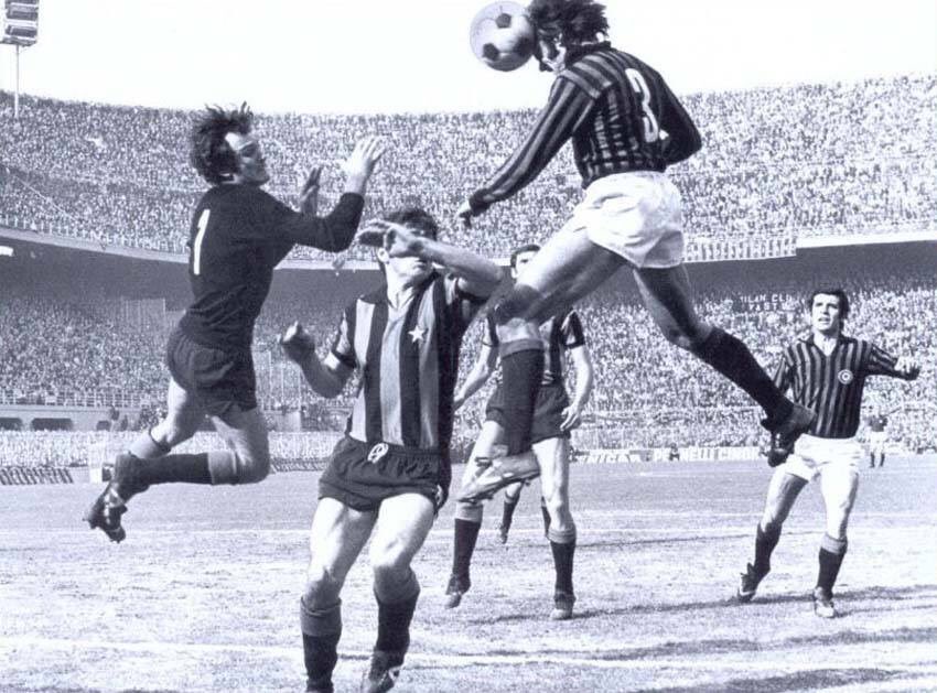 1973 Inter Milan AC Milan derby Sabadini scoring Serie A Stadio San Siro