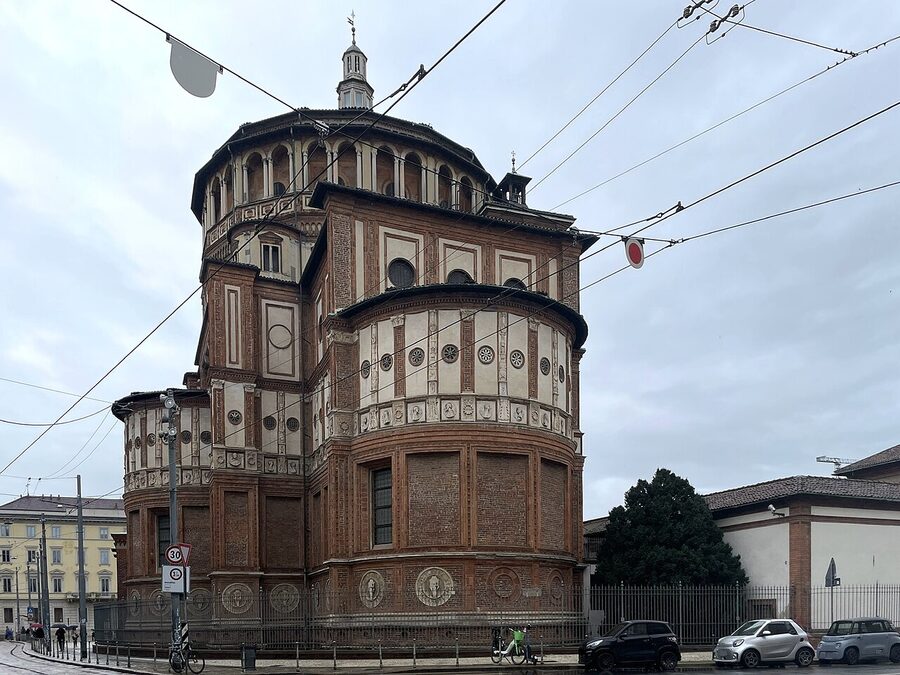 Bramante tribuna apse interior of Santa Maria delle Grazie