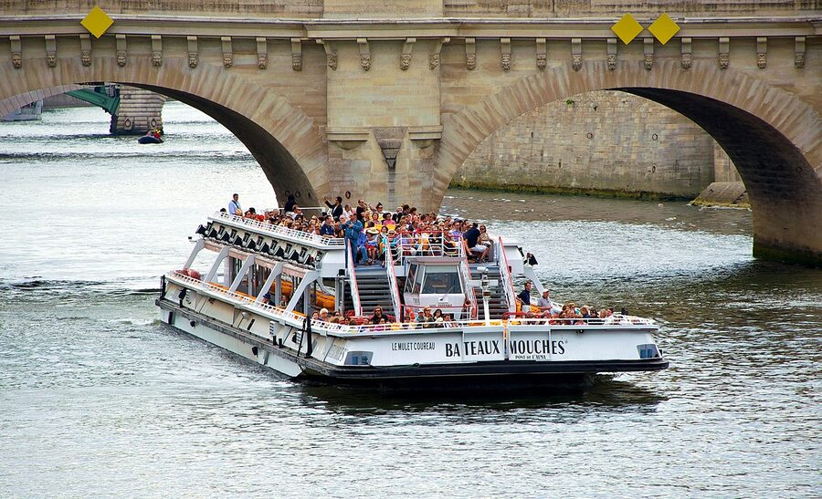 Bateaux Mouches cruise boat on the Seine in 2011