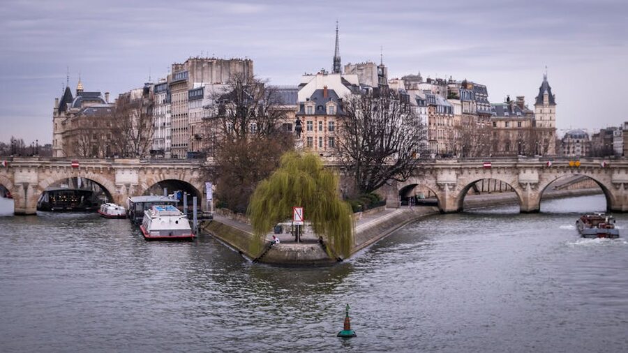 Pont Neuf and the Seine River with classic Paris architecture