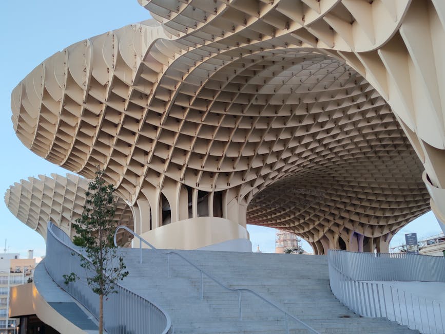 Steps leading up to Setas de Sevilla in Seville
