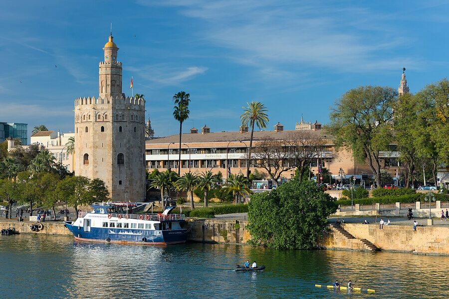 Torre del Oro and the Guadalquivir River, Seville