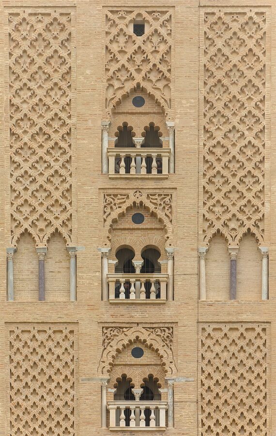 Giralda tower Mudejar window detail