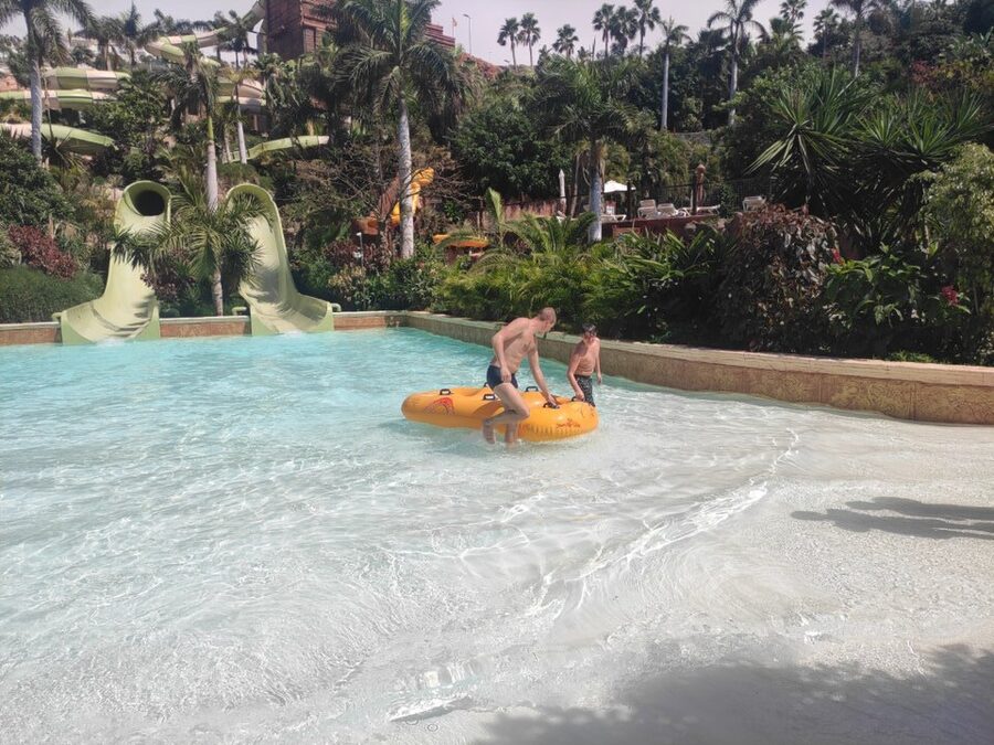 Floating market detail at Siam Park