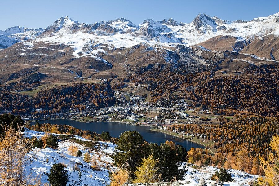 St. Moritz seen from Muottas Muragl