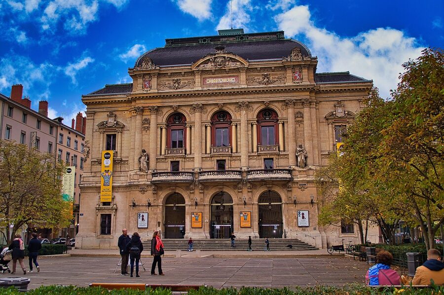 Theatre des Celestins facade in Lyon