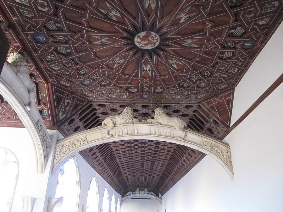 Two-storey Gothic cloister of the Monastery of San Juan de los Reyes in Toledo