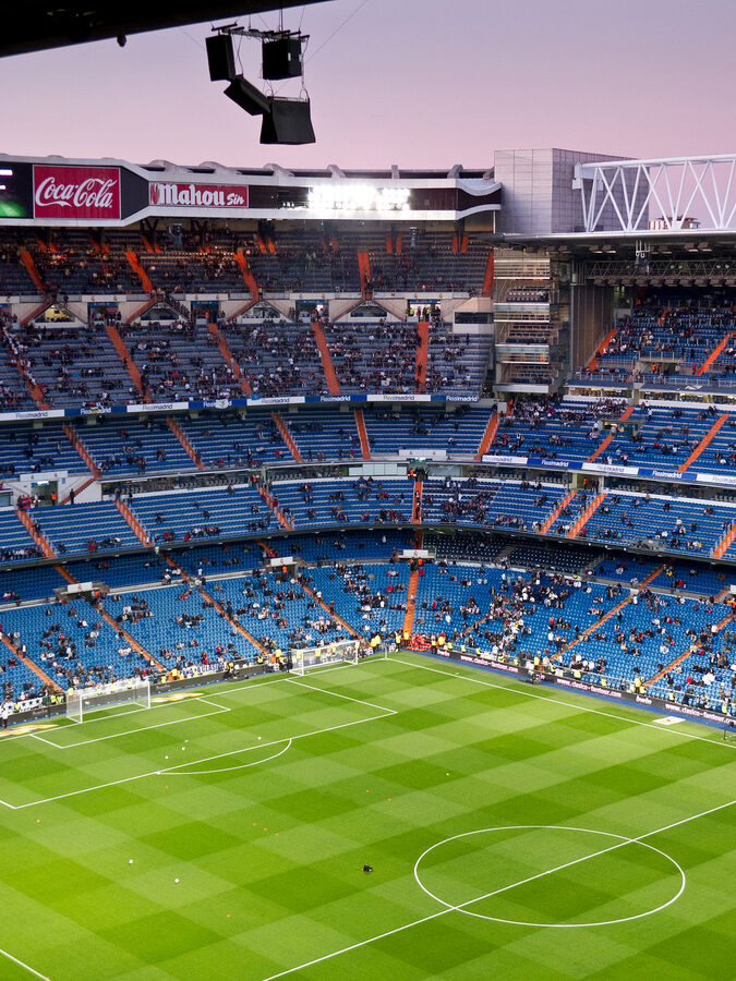 Estadio Santiago Bernabéu street-level view