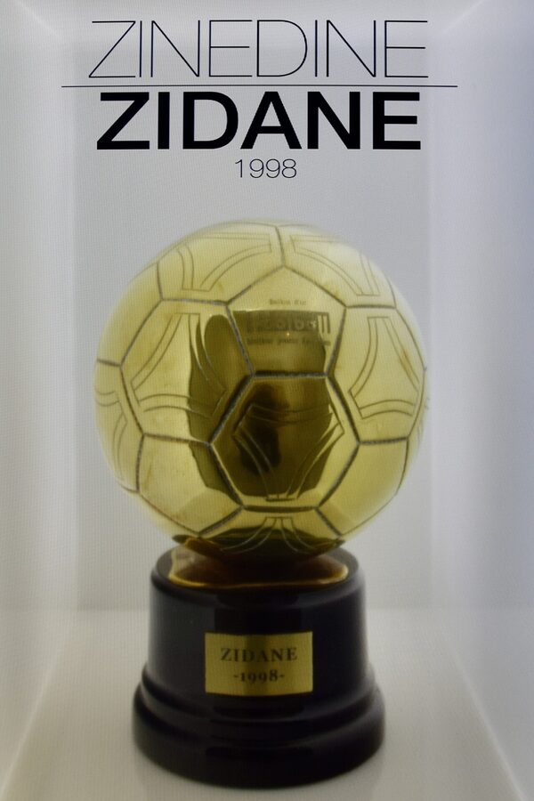 Zinedine Zidane's 1998 Ballon d'Or trophy