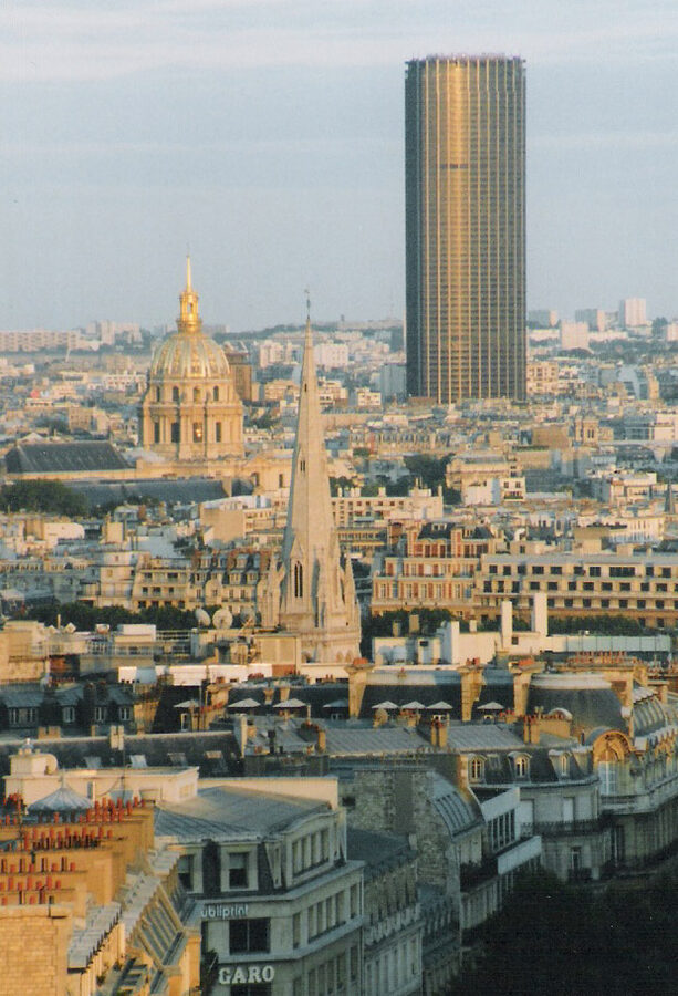 Tour Montparnasse seen from the Arc de Triomphe