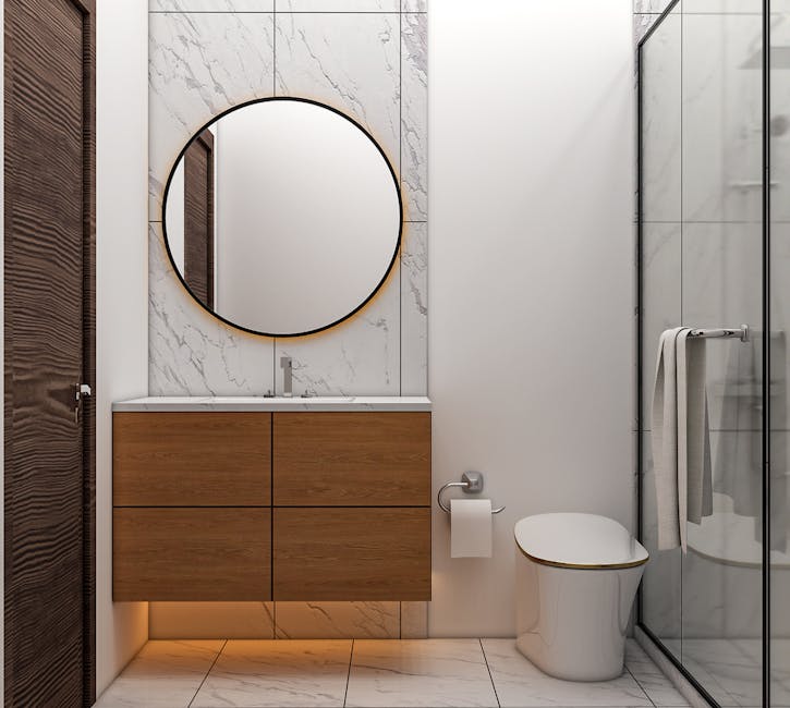 Bathroom set reference for the Upside Down Museum Amsterdam bathroom room